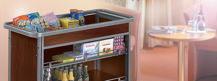 Minibár feltöltő kocsi